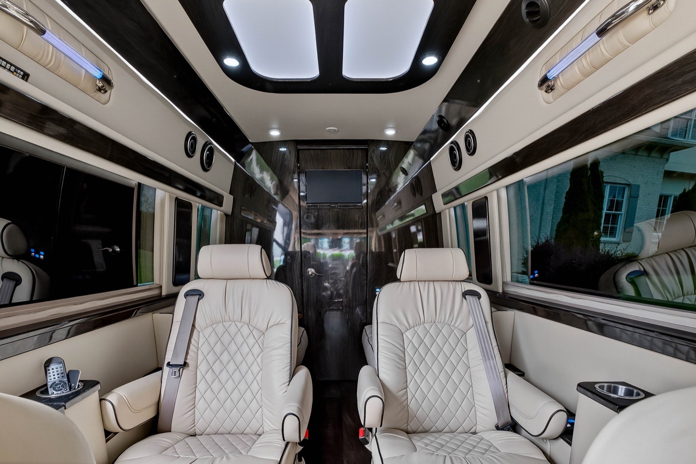 Black Van — captain's chairs and skylights