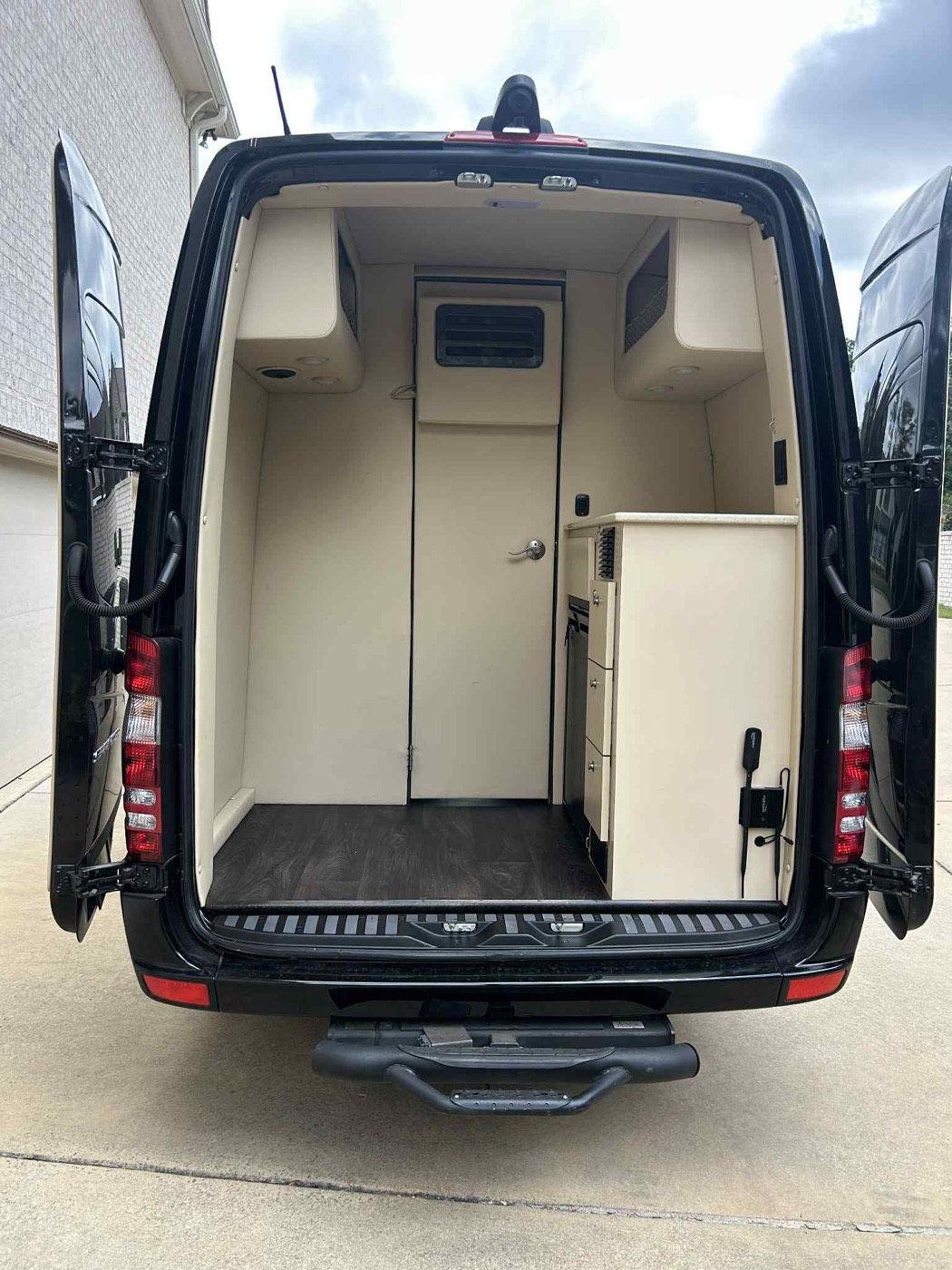 Black Van — rear cargo area