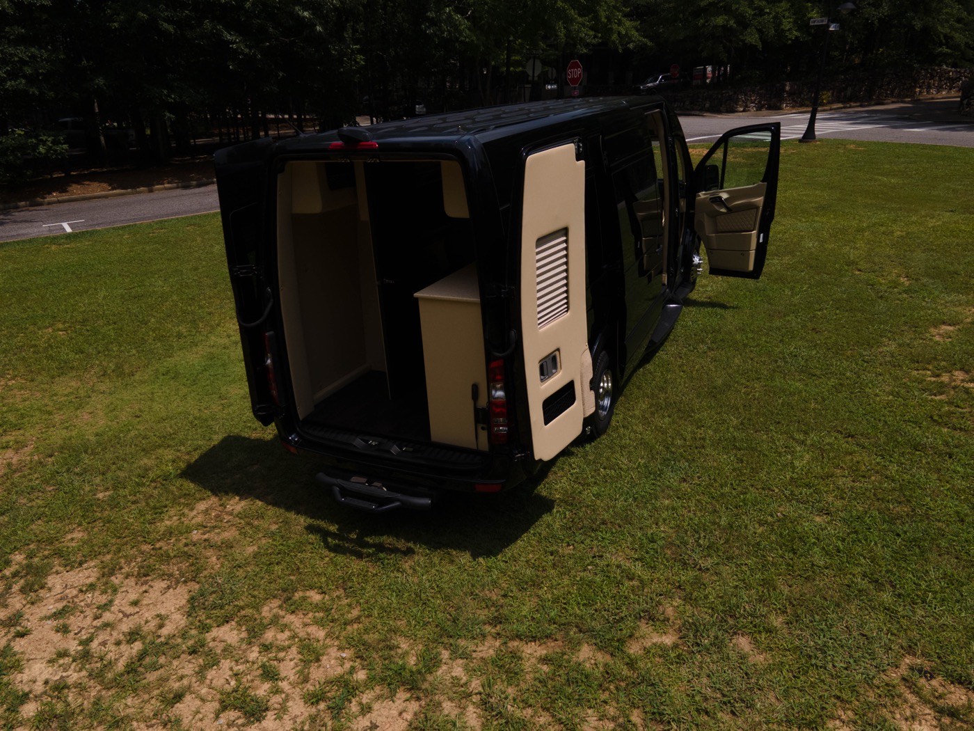 Black Van — side rear view
