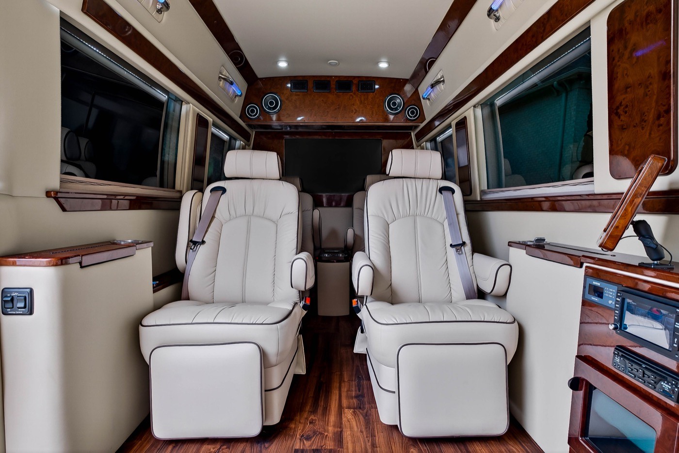 White Van — interior cabin